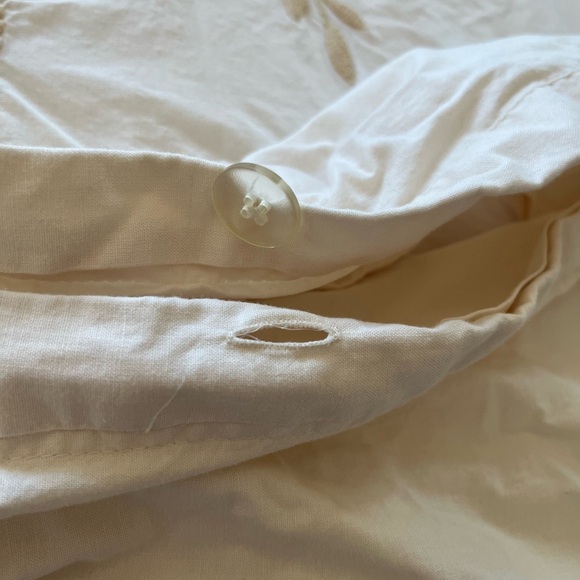 Pottery Barn Floral Embroidered Duvet Cover - Picture 5 of 9